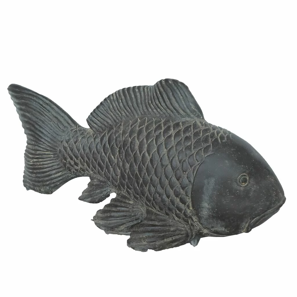 Koi-Karpfen Dekofigur Aus Steinguss Für Den Garten - Kenzo 3 Koi-Karpfen Dekofigur Aus Steinguss Für Den Garten - Kenzo