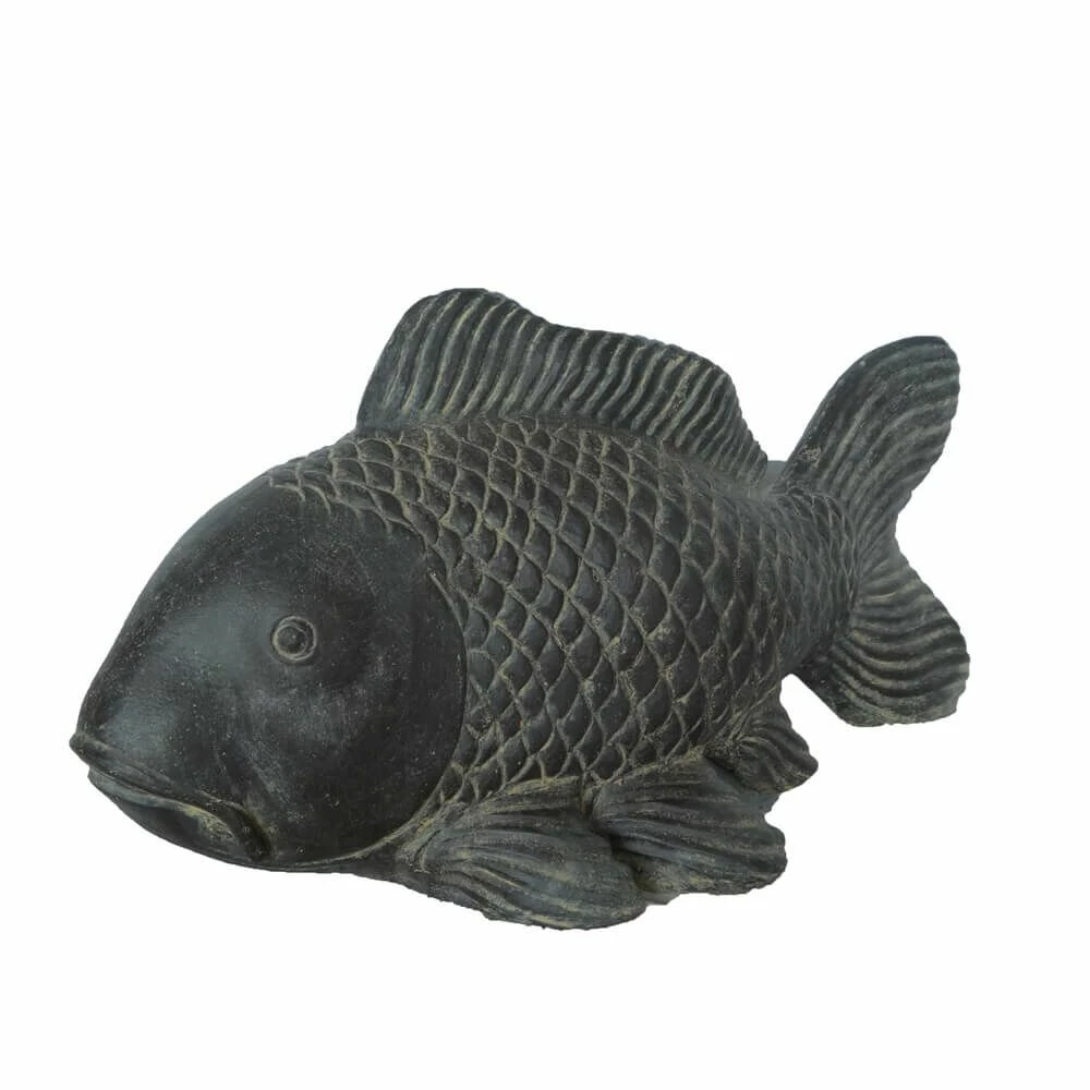 Koi-Karpfen Dekofigur Aus Steinguss Für Den Garten - Kenzo 4 Koi-Karpfen Dekofigur Aus Steinguss Für Den Garten - Kenzo – Bild 2