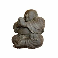 Kunstvoller Lachender Buddha Aus Stein -Outlet GARTENTRAUM Store kunstvoller lachender buddha aus stein3