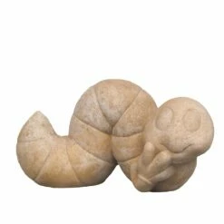 Lächelnde Raupe Gartenfigur Aus Steinguss Zur Dekoration - Tukka