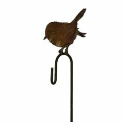 Lebensgroßer Vogel Aus Eisen Auf Gartenstecker - Enso