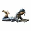 Liegende Frau Mit Buch Als Bronzeskulptur - Leserin -Outlet GARTENTRAUM Store liegende frau mit buch als bronzeskulptur leserin