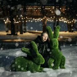 Liegender Hase Als Gartenfigur - Topiary - Kunststoff - Hilka -Outlet GARTENTRAUM Store liegender hase als gartenfigur topiary kunststoff hilka8