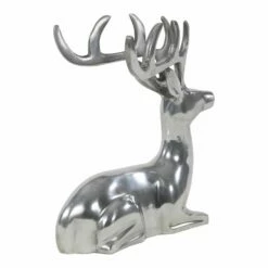 Titelseite -Outlet GARTENTRAUM Store liegender hirsch aus aluminium silberfarben blixem2