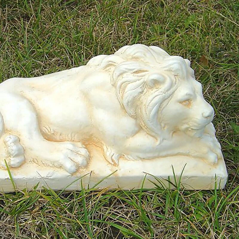 Liegender Löwe Aus Steinguss - Stilvolle Outdoor Dekofigur - Luigi 4 Liegender Löwe Aus Steinguss - Stilvolle Outdoor Dekofigur - Luigi – Bild 2