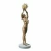 Limitierte Bronze Akt Statue Mit Sockel Und Sternen - Sonne, Mond Und Sterne