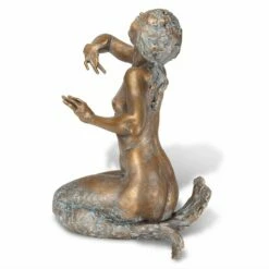 Limitierte Bronze Teichfigur - Singende Meerjungfrau - Parthenope -Outlet GARTENTRAUM Store limitierte bronze teichfigur singende meerjungfrau parthenope3