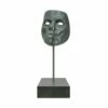 Limitierte Maskenplastik Aus Bronze Mit Sockel - Mask I