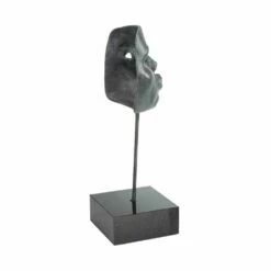 Limitierte Maskenplastik Aus Bronze Mit Sockel - Mask I -Outlet GARTENTRAUM Store limitierte maskenplastik aus bronze mit sockel mask i3