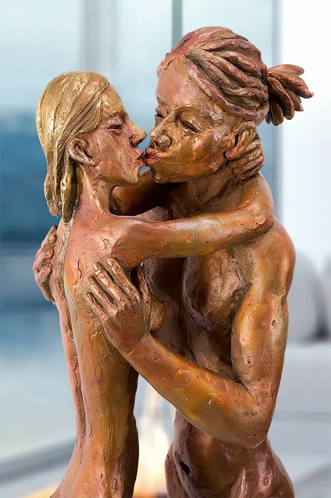 Limitierte Pärchen Bronzefigur Vom Künstler - Little Romance 4 Limitierte Pärchen Bronzefigur Vom Künstler - Little Romance – Bild 2