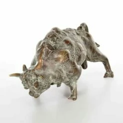 Limitierte Stierskulptur - Patinierte Bronzefiguren - Stier -Outlet GARTENTRAUM Store limitierte stierskulptur patinierte bronzefiguren stier5