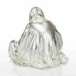 Limitierter Wächter Der Zeit Aus Bronze - Versilbert - Guardian Of Time - Silber -Outlet GARTENTRAUM Store limitierter waechter der zeit aus bronze versilbert guardian of time silber4