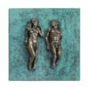 Limitiertes Bronze Wandrelief Mit Skulpturen - Adam & Eva