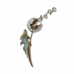 Löwenzahn Garten Wandfigur Aus Bronze/Alu - Pusteblume