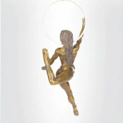 Lufttänzerin - Aktfigur - Bronzefrau Mit Reifen - Hadar -Outlet GARTENTRAUM Store lufttaenzerin aktfigur bronzefrau mit reifen hadar3