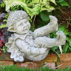 Lustige Wichtelfigur Acorn Aus Steinguss -Outlet GARTENTRAUM Store lustige wichtelfigur acorn aus steinguss2