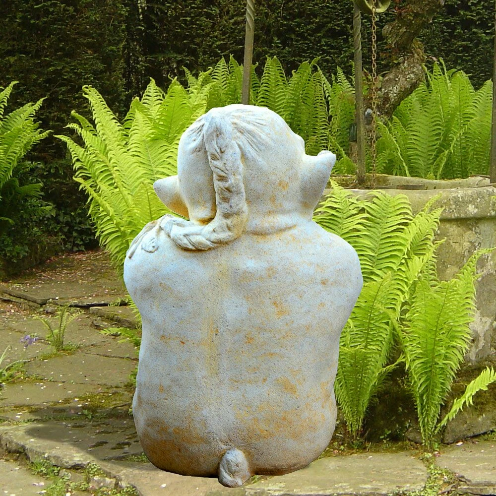 Lustiger Steinguss Gartenkobold - Grumbart 4 Lustiger Steinguss Gartenkobold - Grumbart – Bild 2