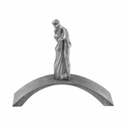 Mann & Frau In Umarmung Auf Brücke - Garten Aluminiumfigur - Altano Pontis