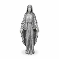 Marienfigur Mit Ausgebreiteten HĂ€nden Aus Bronze Oder Aluminium - Madonna Evigila