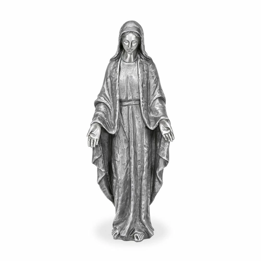 Marienfigur Mit Ausgebreiteten Händen Aus Bronze Oder Aluminium - Madonna Evigila 3 Marienfigur Mit Ausgebreiteten Händen Aus Bronze Oder Aluminium - Madonna Evigila