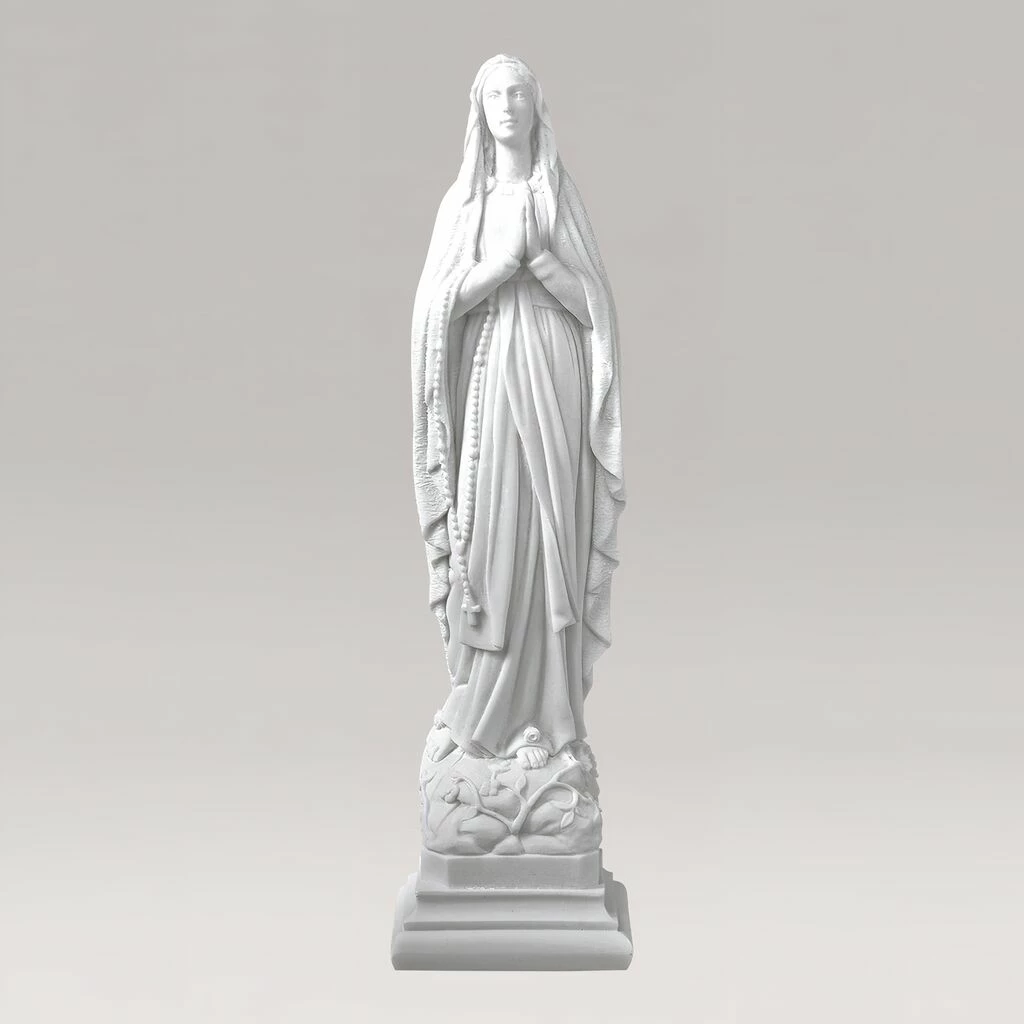 Marmorguss - Betende Maria Mutter Gottes Statue - Madonna Di Lourdes 3 Marmorguss - Betende Maria Mutter Gottes Statue - Madonna Di Lourdes