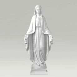 Marmorgussfigur - Segnende Madonna Satue Für Den Garten - Maria Sedebo