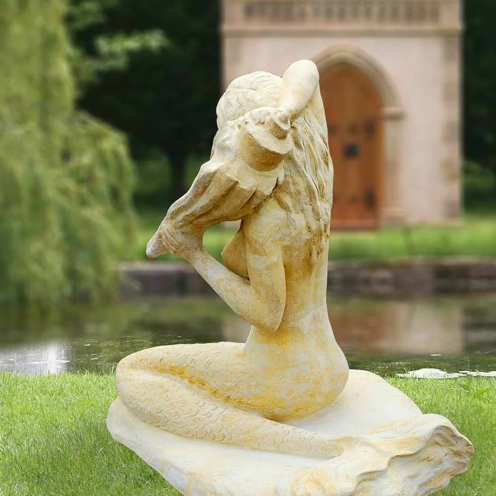 Meerjungfrau Stein Skulptur - Aria 5 Meerjungfrau Stein Skulptur - Aria – Bild 3