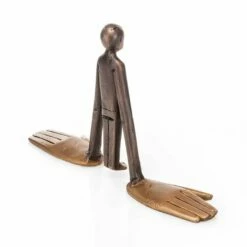 Mensch Lebt Auf Großen Händen - Bronzefigur - Mani Grandi -Outlet GARTENTRAUM Store mensch lebt auf grossen haenden bronzefigur mani grandi2