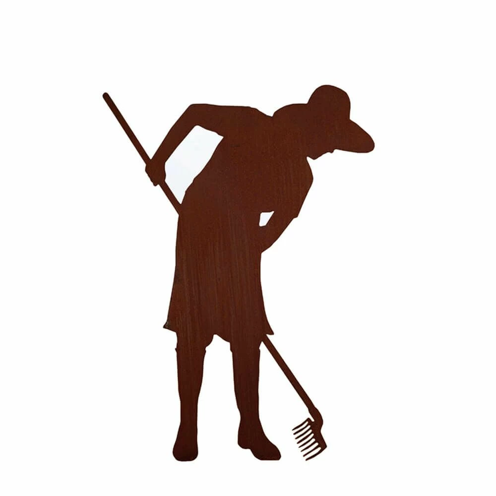 Metall Gartendeko In Rost Optik - Gärtnerin - Gerda 3 Metall Gartendeko In Rost Optik - Gärtnerin - Gerda