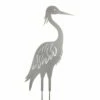 Metall Kranich Vogelskulptur In Anthrazit - Lebensgroß - Kranich Orel
