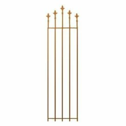 Metall Rankgitter Mit Französischer Lilie - Rost - Lilium II