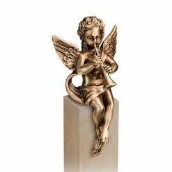 Metallengel Mit Trompete Als Kantendeko - Angelo Sentar