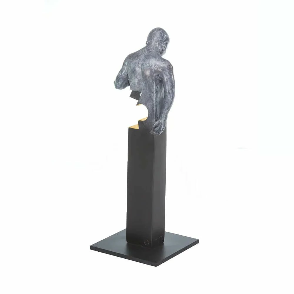 Moderne Bronze Mann-Büste Aus Künstlerhand - Eureka 5 Moderne Bronze Mann-Büste Aus Künstlerhand - Eureka – Bild 3