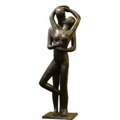 Moderne Bronze Skulptur Liebespaar - Der Kuss -Outlet GARTENTRAUM Store moderne bronze skulptur liebespaar der kuss3