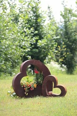 Moderne Garten Plastik Aus Eisen - Herz - Classico Cardo -Outlet GARTENTRAUM Store moderne garten plastik aus eisen herz classico cardo3