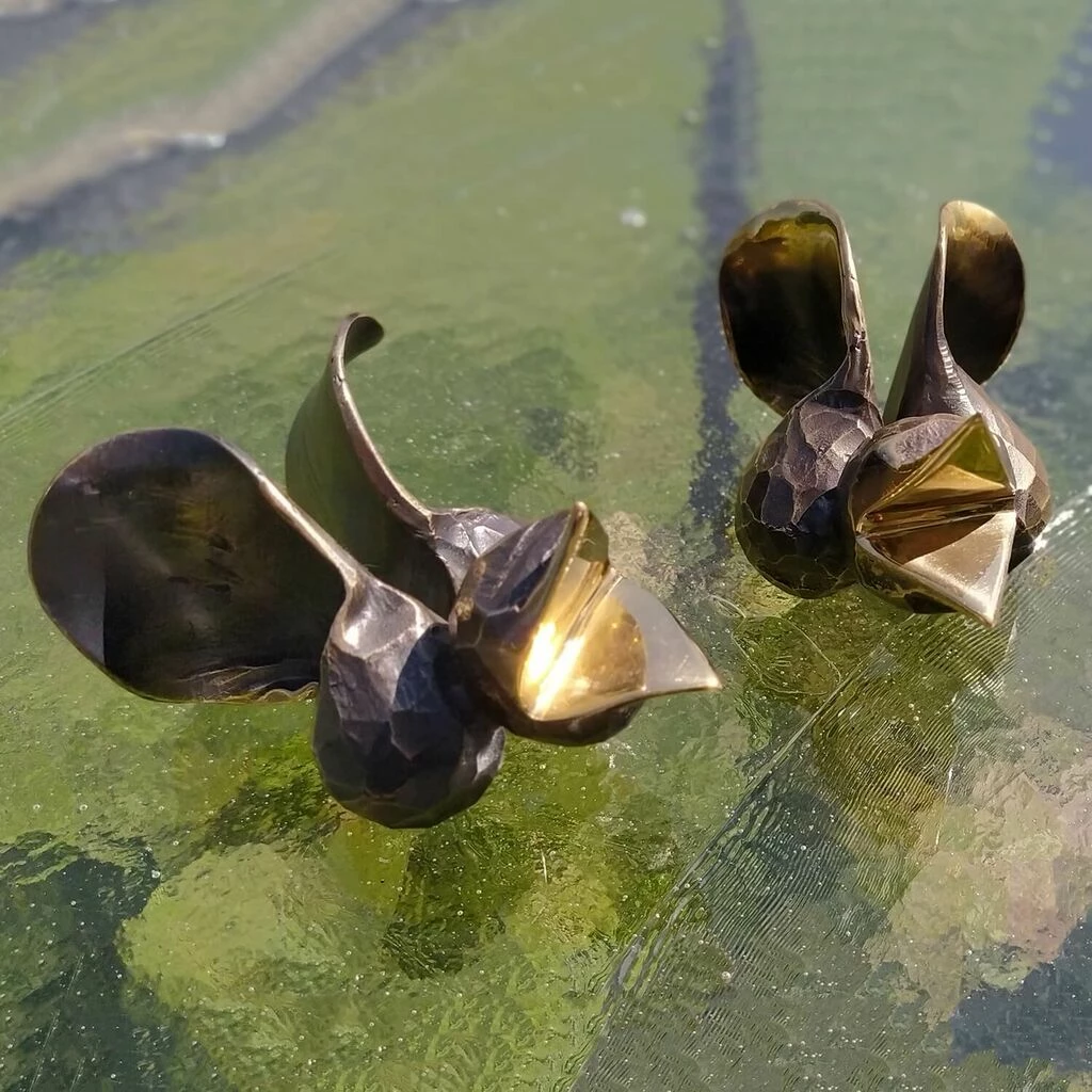 Moderne Gartendeko Aus Schmiedebronze - Spatz - Milago 3 Moderne Gartendeko Aus Schmiedebronze - Spatz - Milago