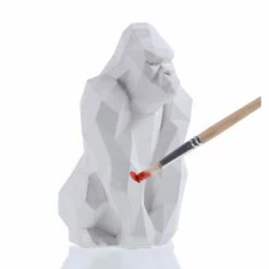 Moderne Gorilla Kinderfigur Zum Bemalen Aus Gips - Maldrick