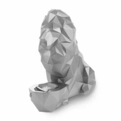 Moderner Outdoor Kerzenständer Löwe Mit Naturwachs - Leopoldera