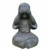 Mönch Aus Steinguss Mit Geschlossenen Augen - Mönch Nichts Sehen -Outlet GARTENTRAUM Store moench aus steinguss mit geschlossenen augen moench nichts sehen