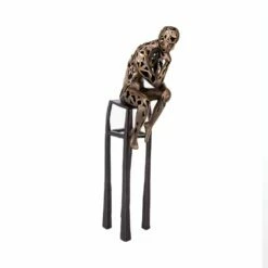 Nachdenklich - Designer Mensch Bronzeskulptur - Thinker Dark & Light -Outlet GARTENTRAUM Store nachdenklich designer mensch bronzeskulptur thinker dark light8