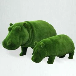 Nilpferd Gartenfigur Lebensgroß - Topiary/Formschnitt - Kunststoff - Nanon -Outlet GARTENTRAUM Store nilpferd gartenfigur lebensgross topiary formschnitt kunststoff nanon3