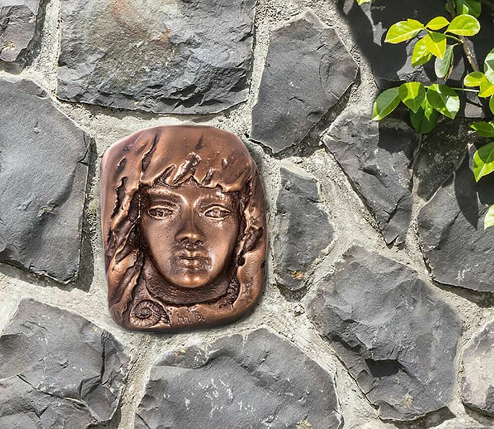 Outdoor Bronzerelief In Limitierter Auflage - Kopf - Frohsinn 4 Outdoor Bronzerelief In Limitierter Auflage - Kopf - Frohsinn – Bild 2