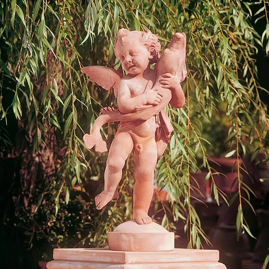 Putte Von Verrocchio Aus Terrakotta - Angelo 3 Putte Von Verrocchio Aus Terrakotta - Angelo