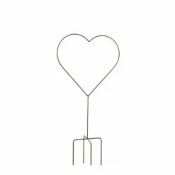 Rankhilfe In Herzform Aus Metall - Rost - Cor Meum