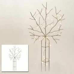 Rankornament Baum Aus Metall In Rost Optik - Lignum Ferrum