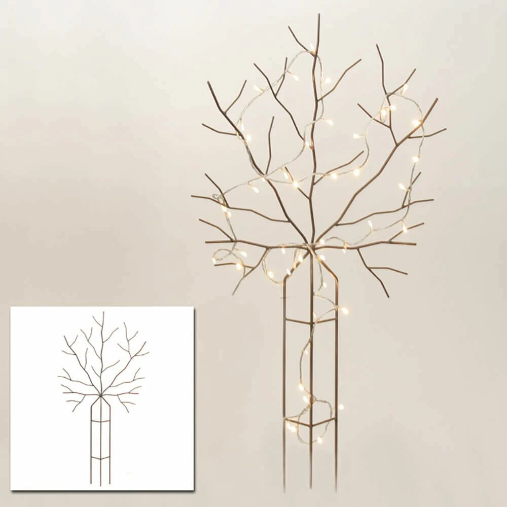 Rankornament Baum Aus Metall In Rost Optik - Lignum Ferrum 3 Rankornament Baum Aus Metall In Rost Optik - Lignum Ferrum