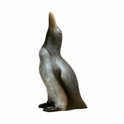 Robuste Gartenskulptur Pinguin Aus Bronze - Pinguin
