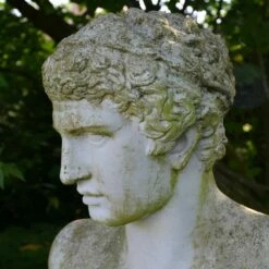 Römische Stein Büste Antik - Antinous -Outlet GARTENTRAUM Store roemische stein bueste antik antinous4