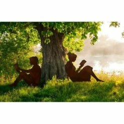 Rost Metall Gartenfigur - Lesende Frau - Louisa -Outlet GARTENTRAUM Store rost metall gartenfigur lesende frau louisa2