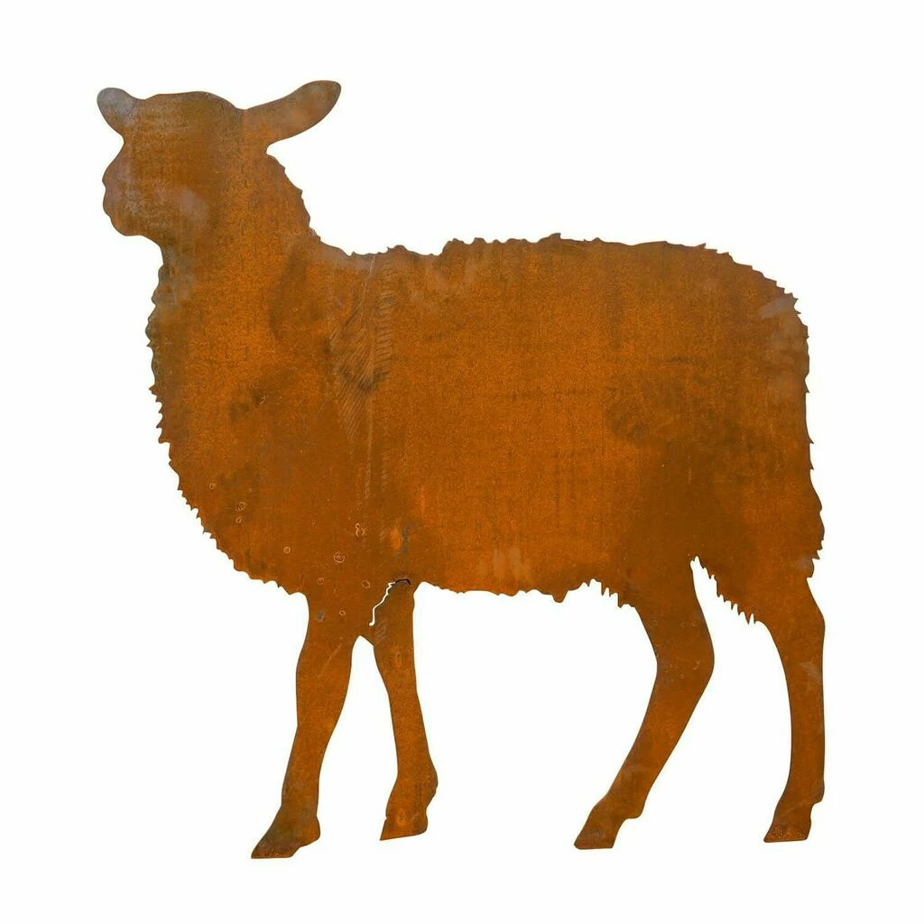 Rostfigur Schaf In Lebensgröße Als Gartenfigur - Schaf Gudrun 3 Rostfigur Schaf In Lebensgröße Als Gartenfigur - Schaf Gudrun